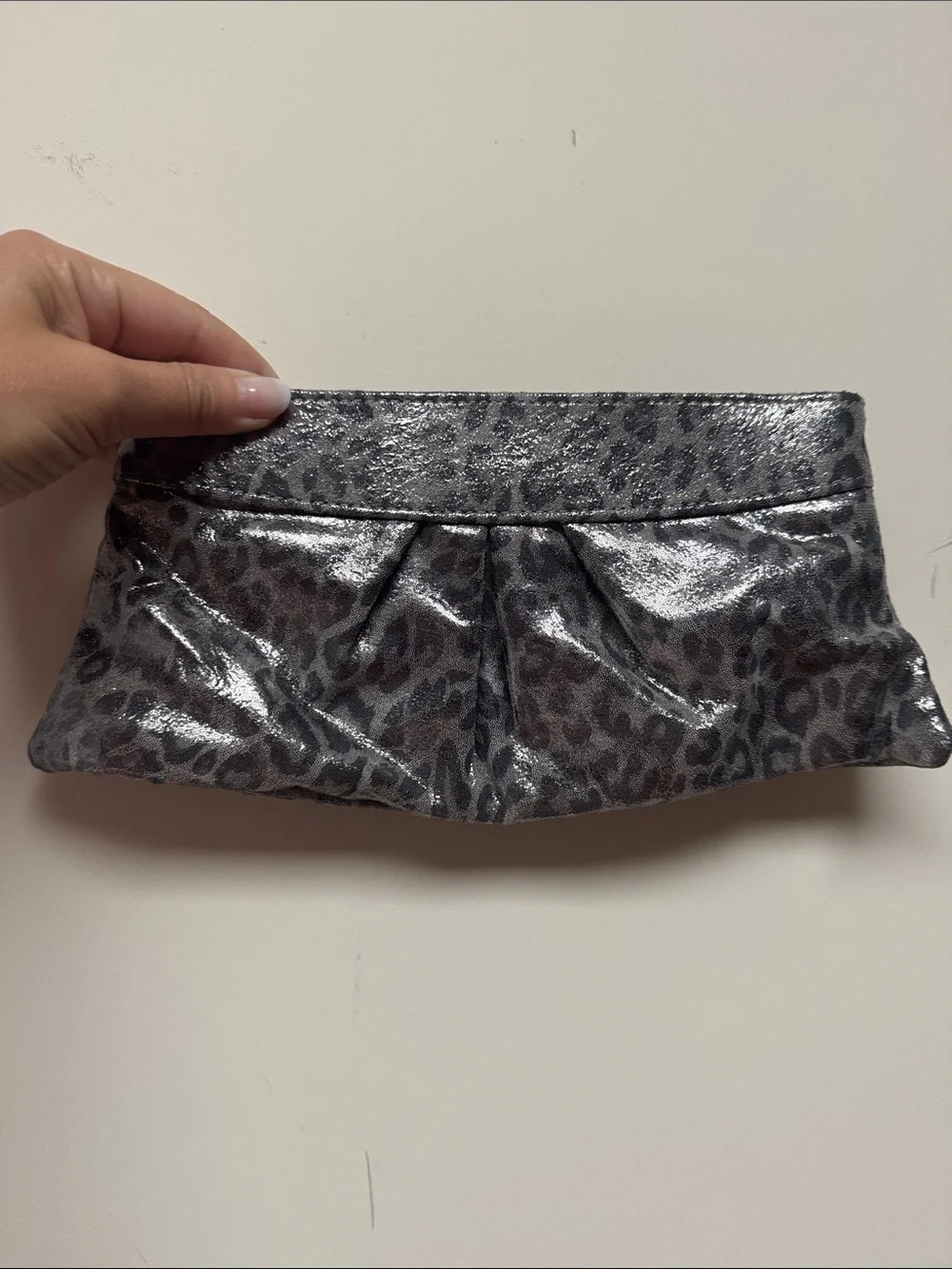 Lauren Merlin Metallic silver Leopard Print Lauren Merkin 
